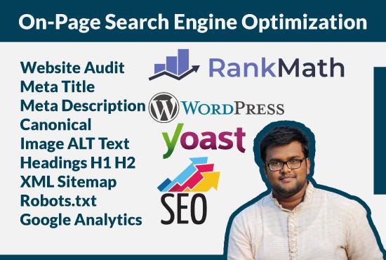 I will do WordPress on page optimization and Website ...