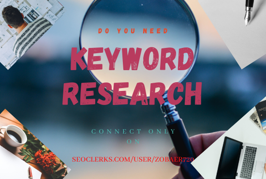 I will research keywords and competitor analysis for ...