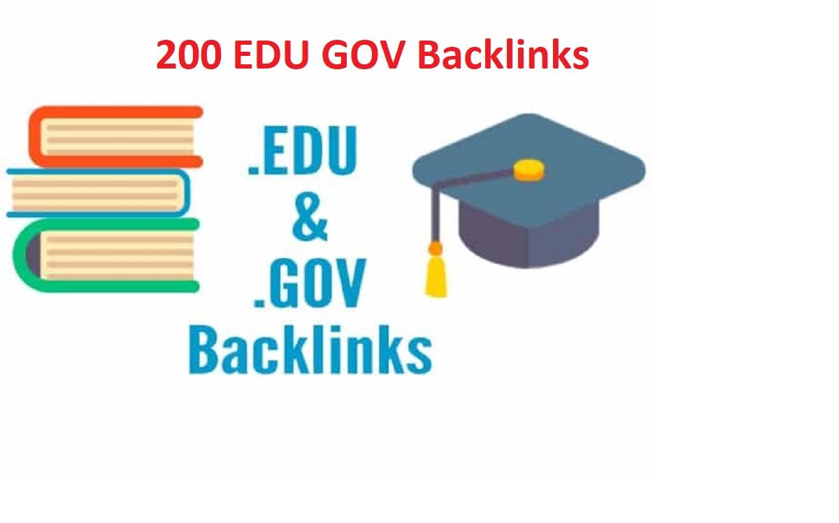 I will create 200 high da dofollow edu gov backlinks ...