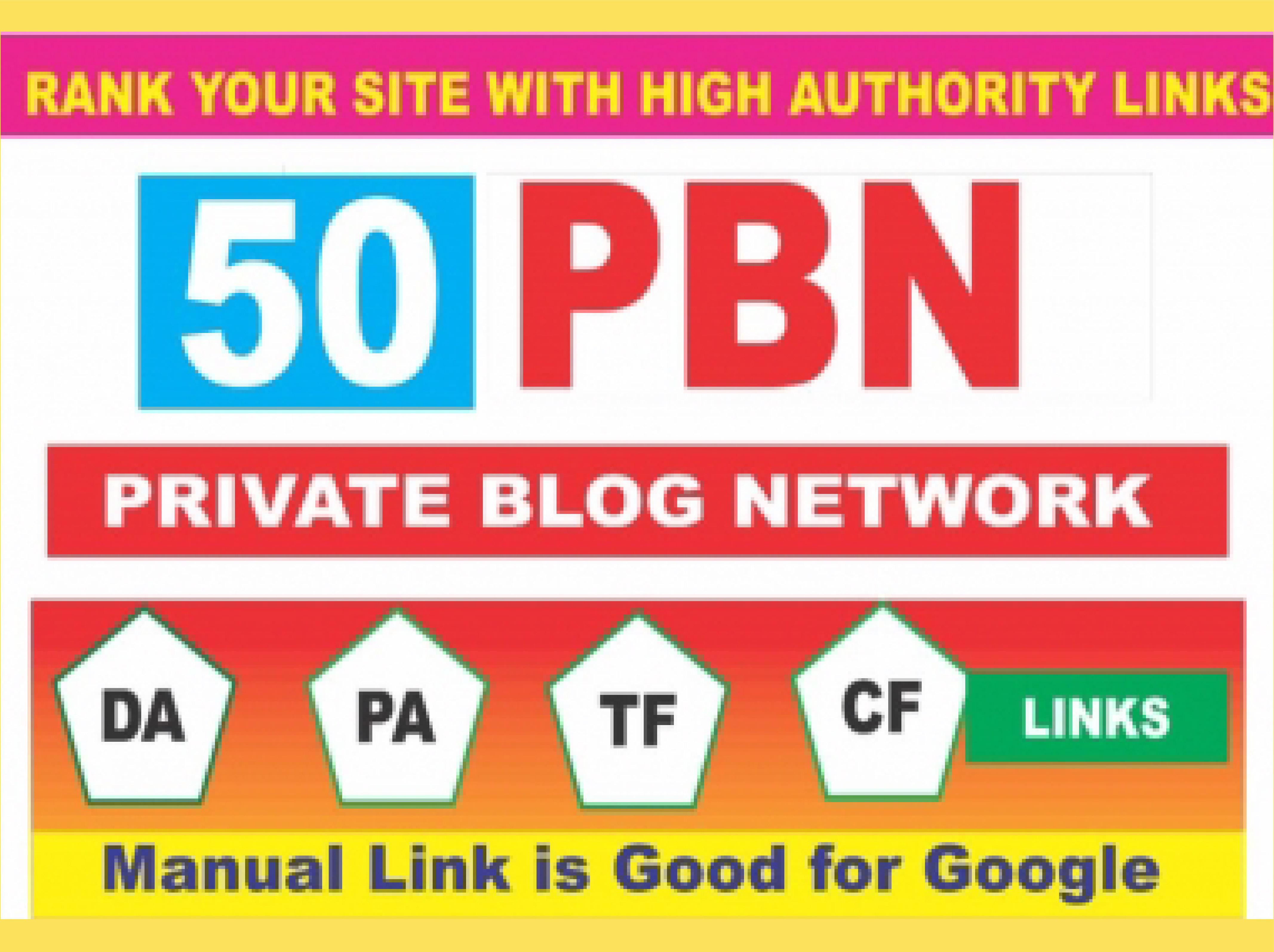 Create 50 High PA/DA TF/CF Homepage PBN Backlinks To ...