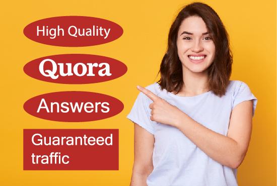 5 High-Quality guaranteed Quora Answers for your webs...