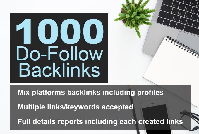 1000 do follow backlink Ranking website seo backlinks
