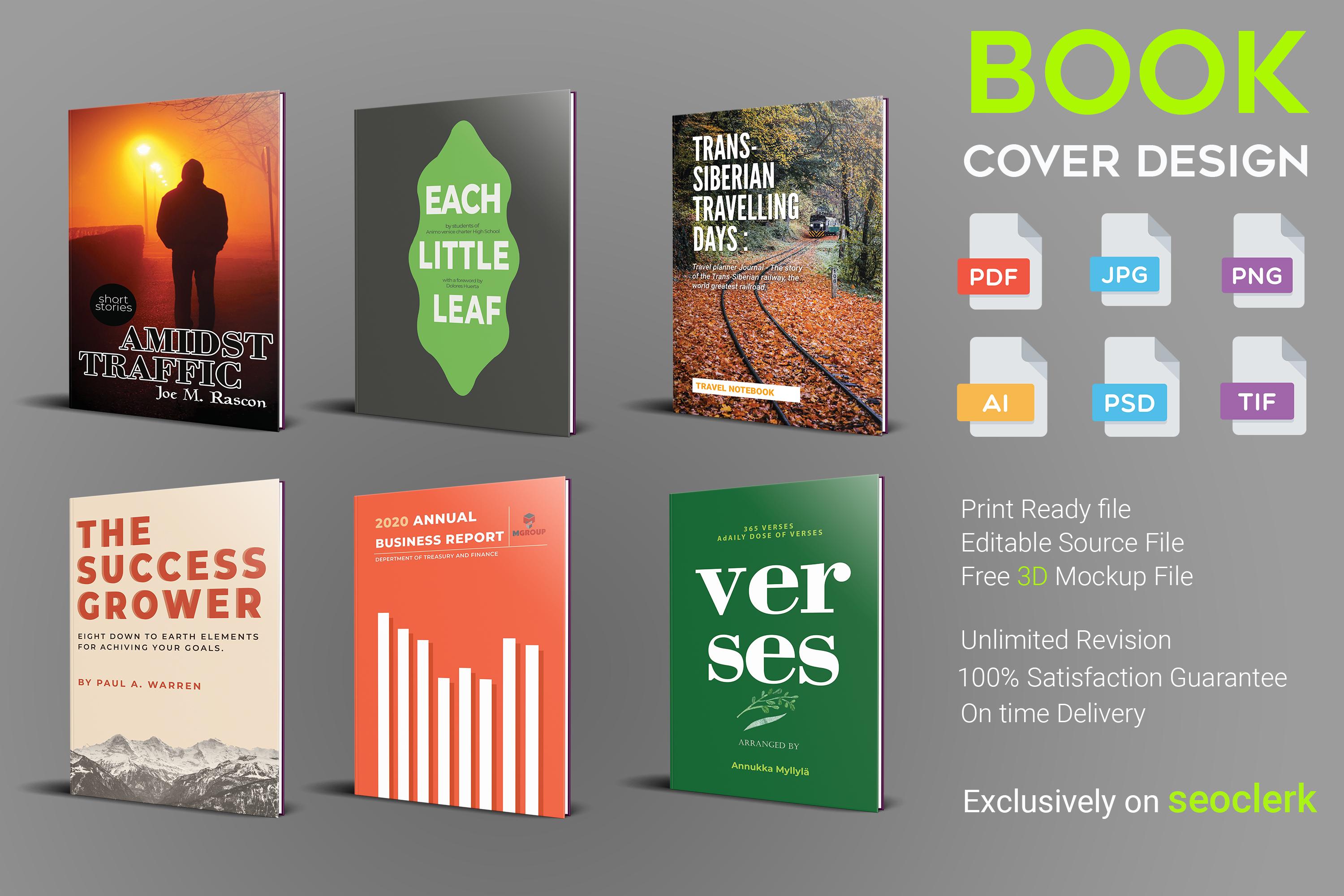 I will design professional book cover design or kindl...