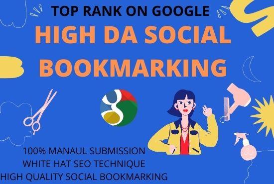Provide 30 social bookmarking submission on high auth...