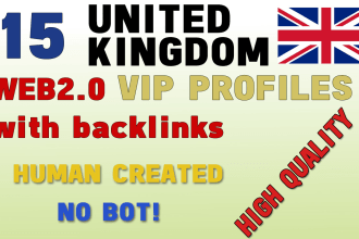 I will provide 15 vip uk profile backlinks services m...