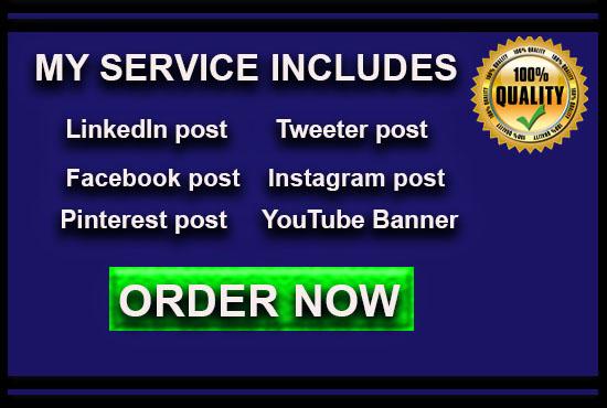 I will create an professional social media post desig...