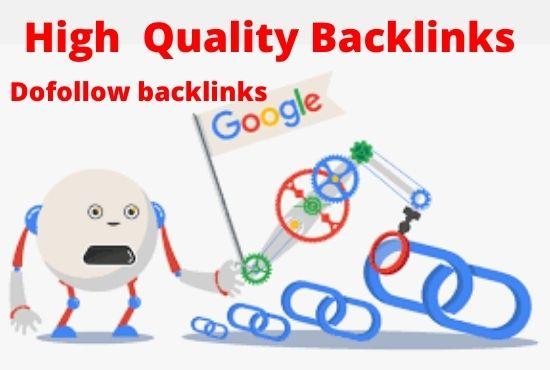 I will build high DR dofollow backlinks for off page ...