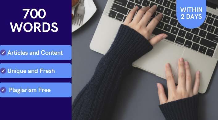 I will Write Top Class Unique 700 Words Articles and ...
