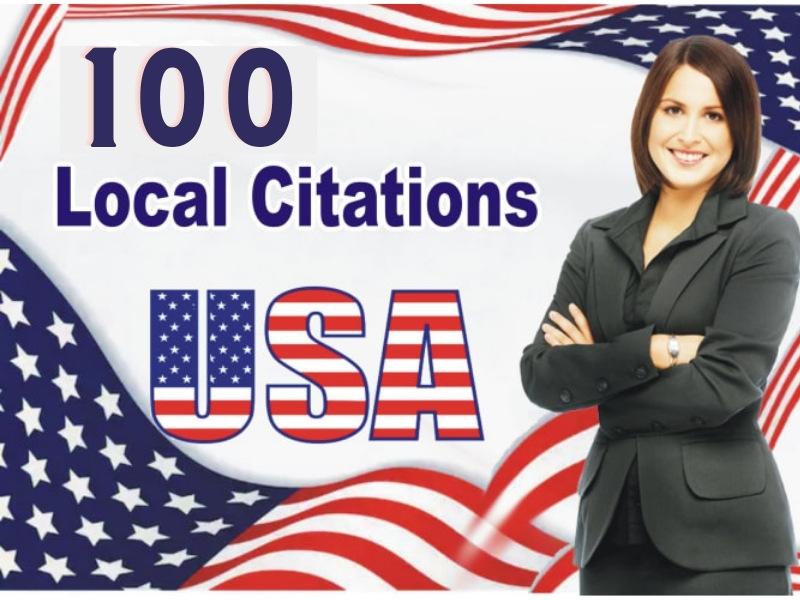 I will list your Business in 100 USA Local Citations ...