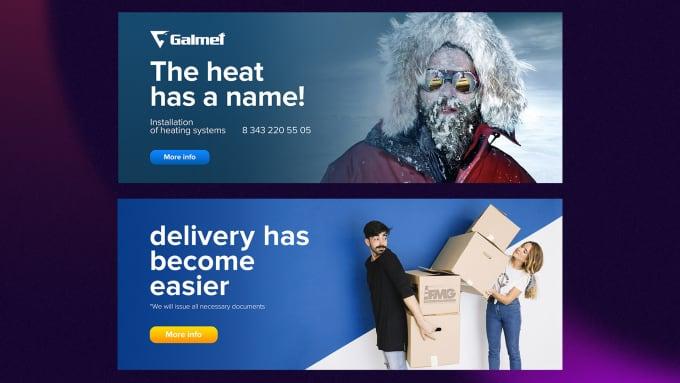 I will design professional web banner, slider, fb a...