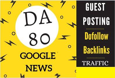 Write and Publish a content on Google news approved s...