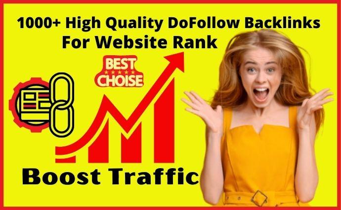 I Will Do High Quality Dofollow Backlinks For Website...