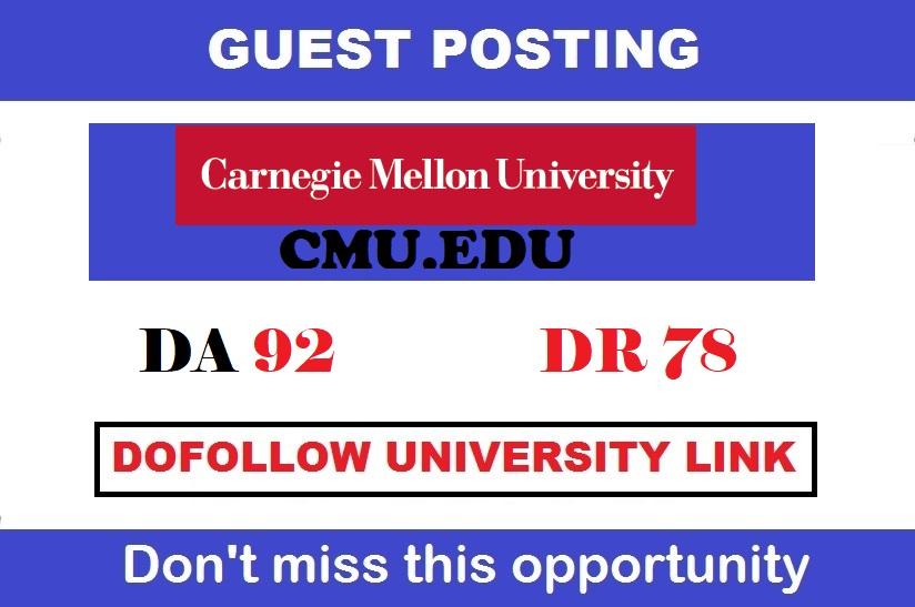 Publish a guest post onCarnegie Mellon University - C...