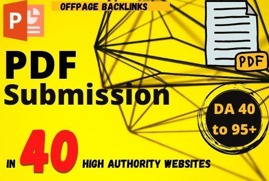 Top 40 Pdf Submission service manually for backlinks ...