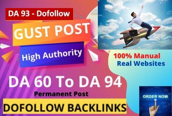 I will publish 15 High Authority Guest Posts. Writing...