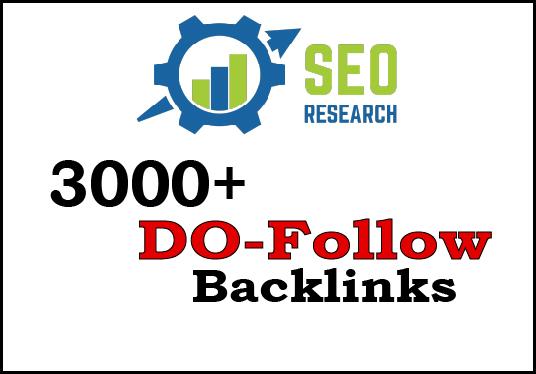 I will 3000+ SEO dofollow backlinks for you