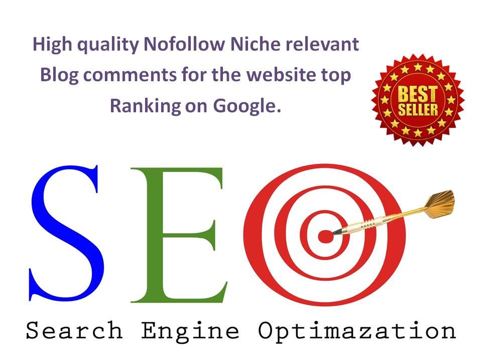 I will provide 26 niche relevant blog comments backli...