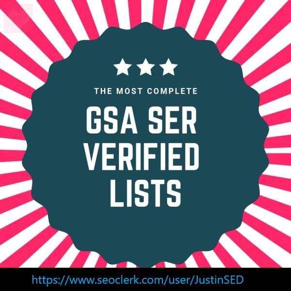 High Quality 50,000 GSA Verified List - Backlinks For...