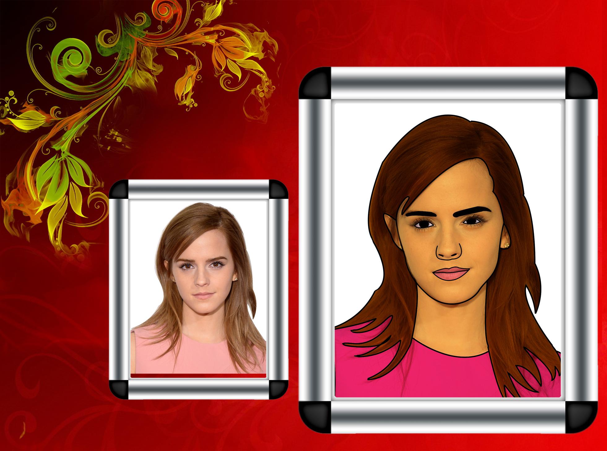 drawing cartoon your face within few houres