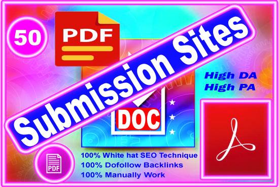 Best 25 PDF submission permanent backlinks to sharing...