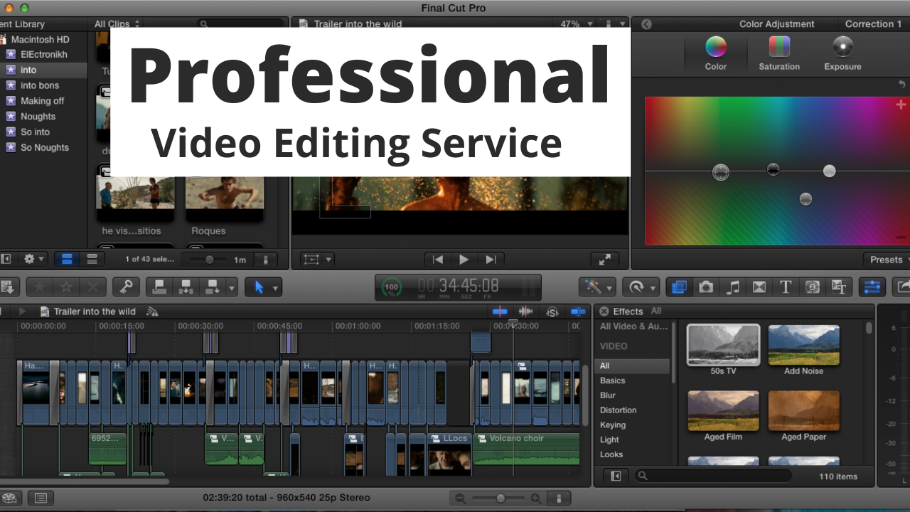 I will do professional awesome video editing within 1...