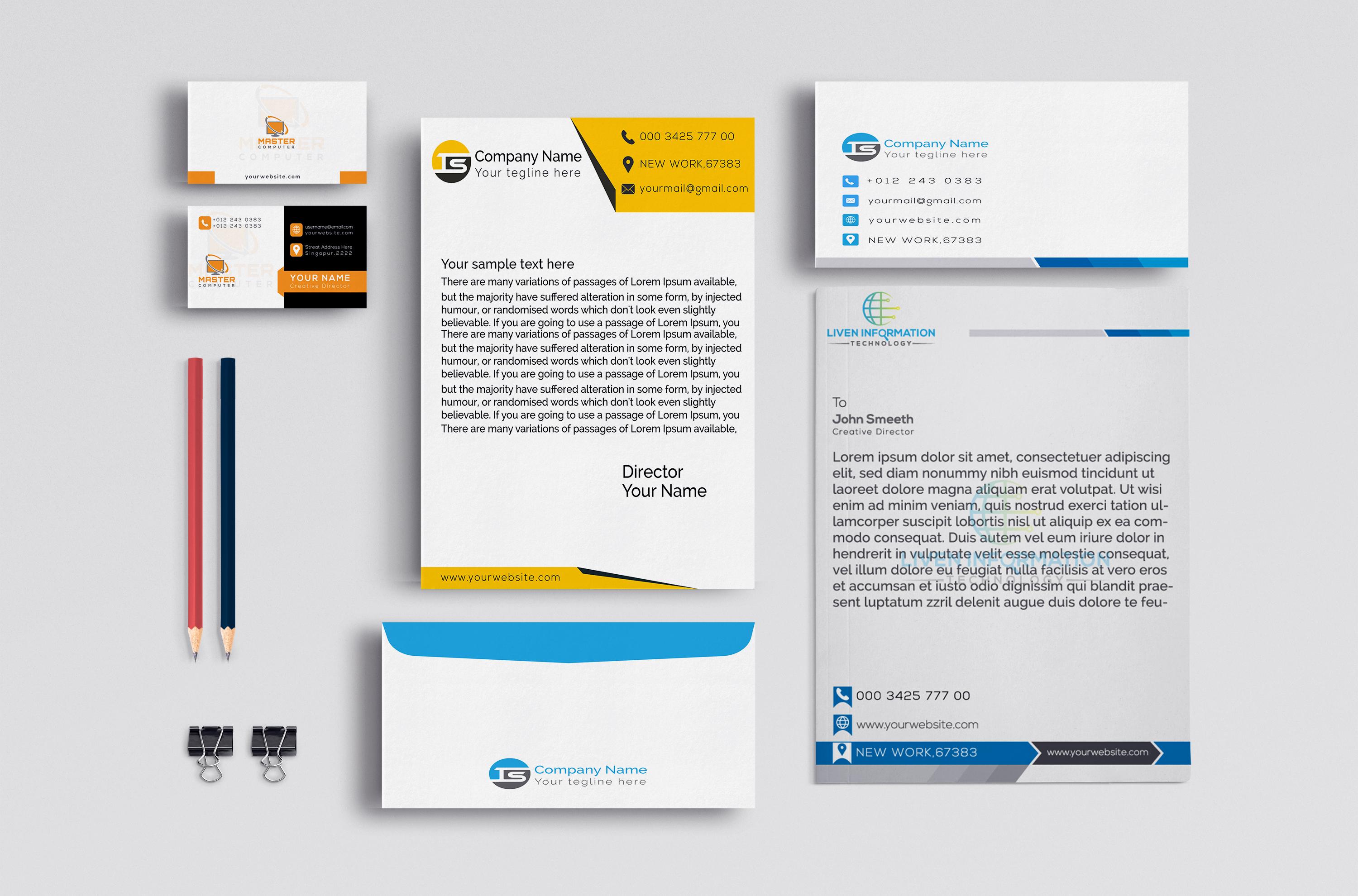 I will design Professional Business card, Letterhead...