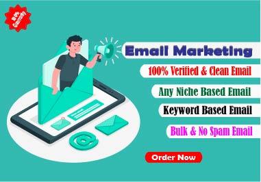 I will do create organic niche based verified email l...