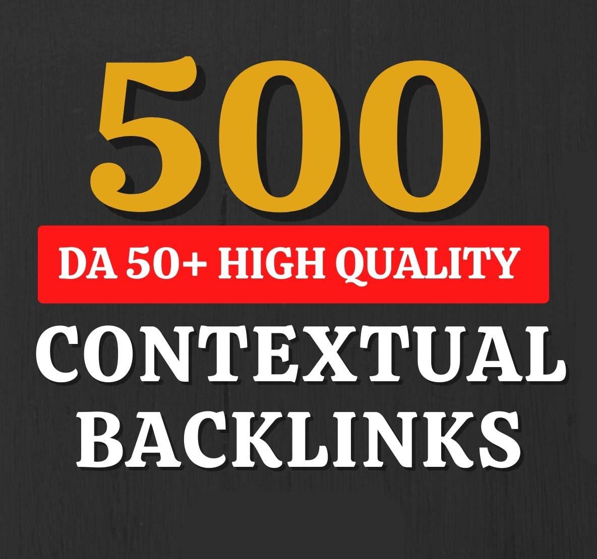 I will create 500 white hat high quality contextual S...