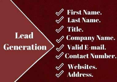 I will do prospective lead generation for your Busine...