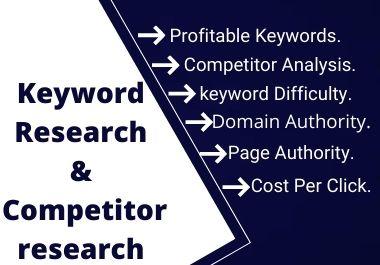 I will do targeted profitable keyword research and co...