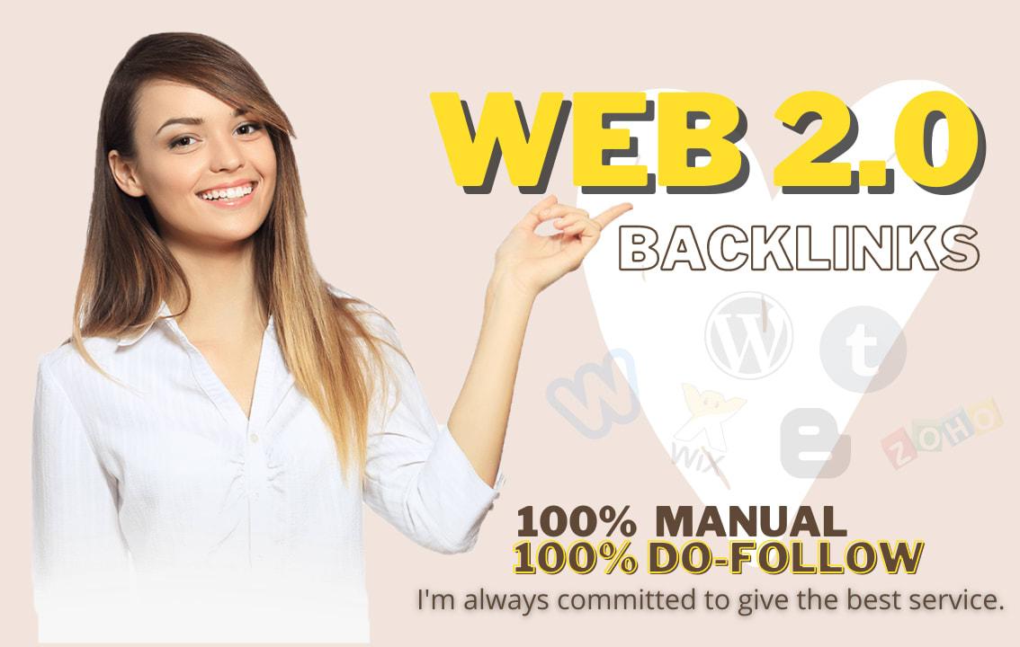build 2000 authority web 2.0 backlinks for Google 1st...