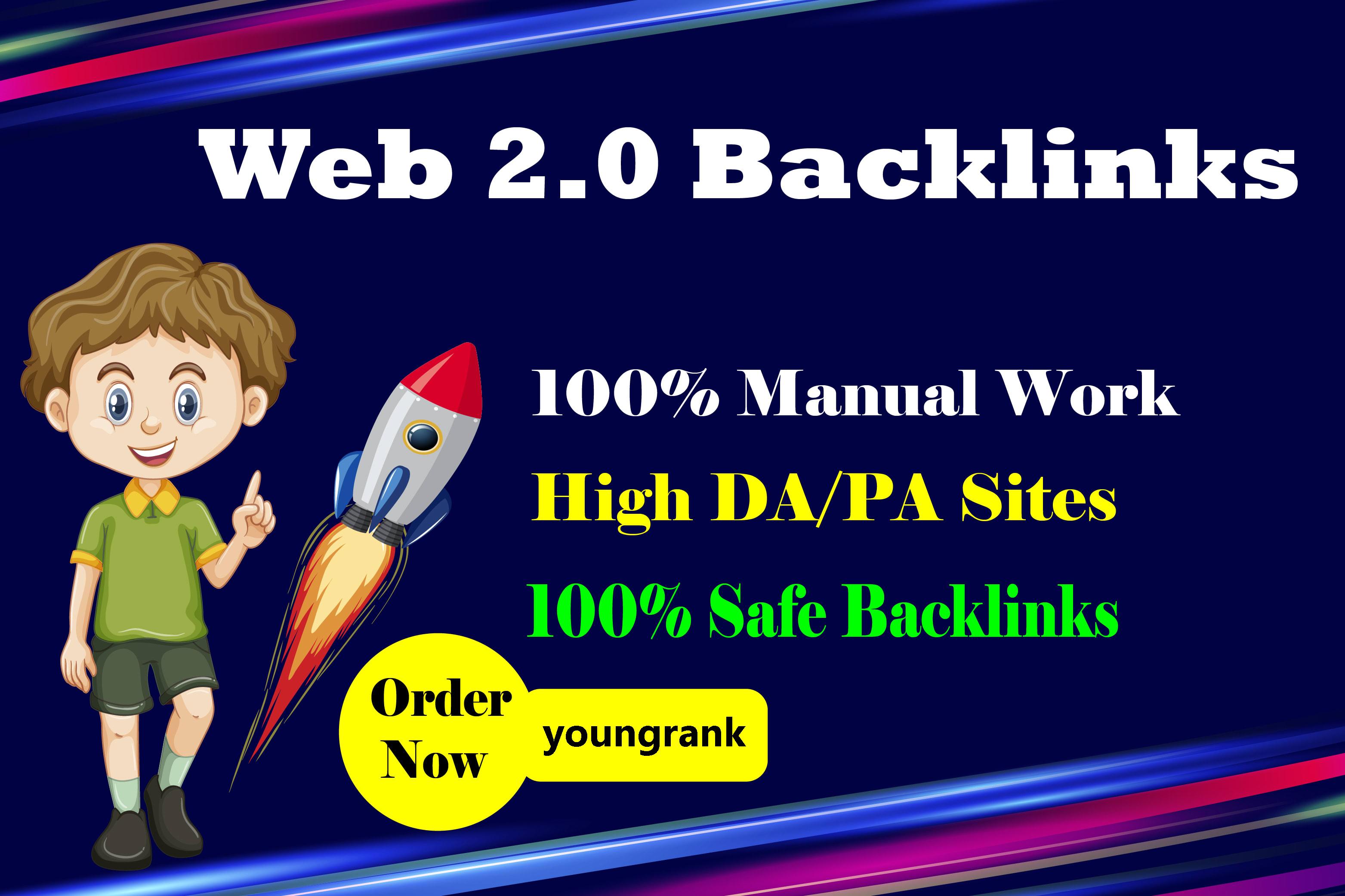 create 800 web 2.0 backlinks from high authority webs...