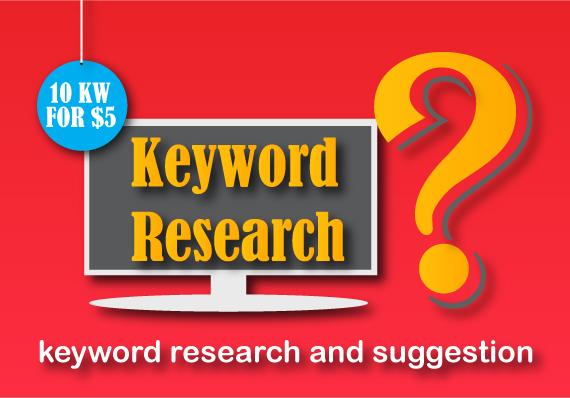 Keyword research and suggestion both long tail and sh...