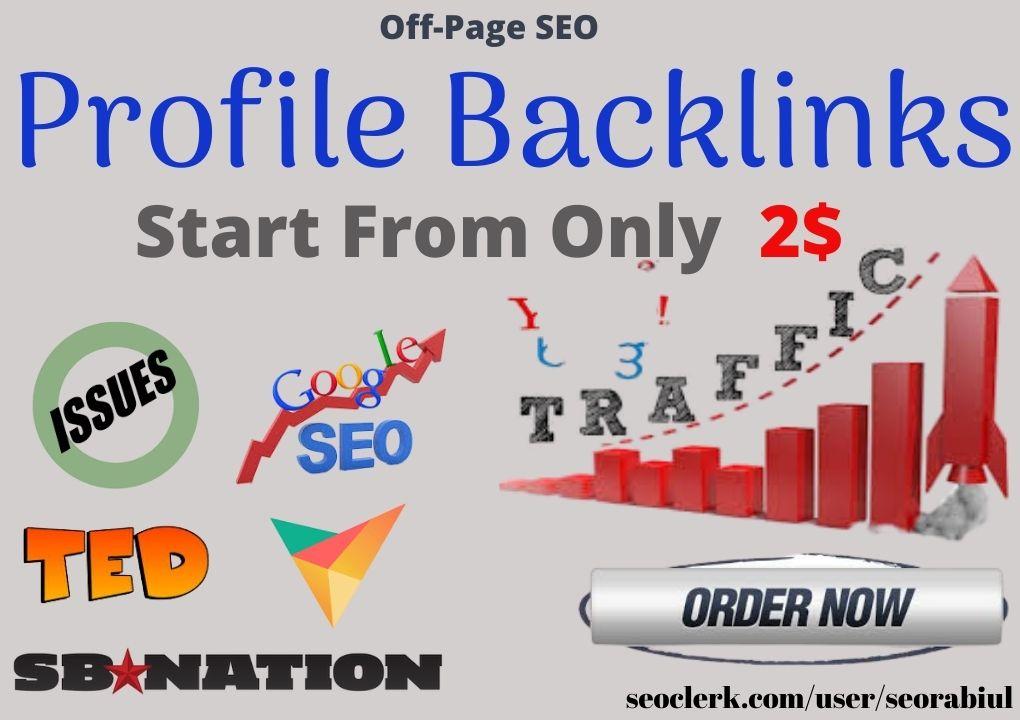Create 30 High Domain Authority Profile Backlinks on ...
