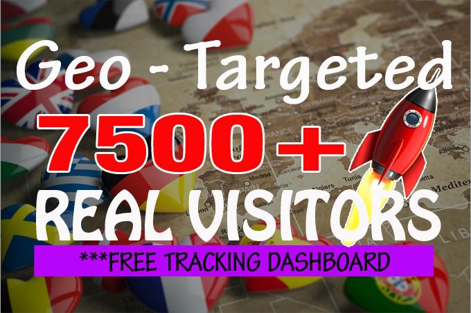 I will drive 7500+ Geo targeted organic traffic with ...