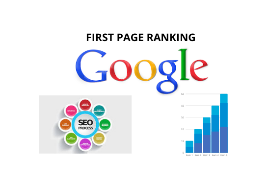 google first page ranking with link building and 100 ...