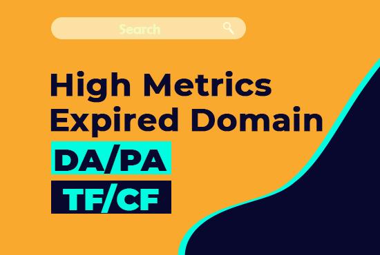 I will find 10 high da pa expired domain