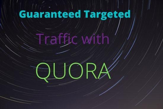give 50 HQ answer with guaranteed target traffic