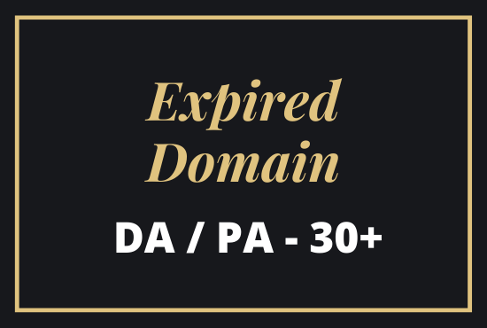 I will Provide niche relevant 2 Expired Domain for yo...