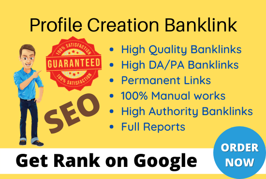 I will create 70 High-Quality profile creation backli...