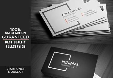 I will provide minimal business card design with a mo...