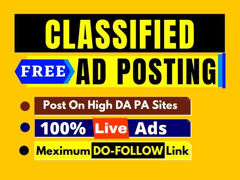 Post your ads on top rank classified ads posting site...