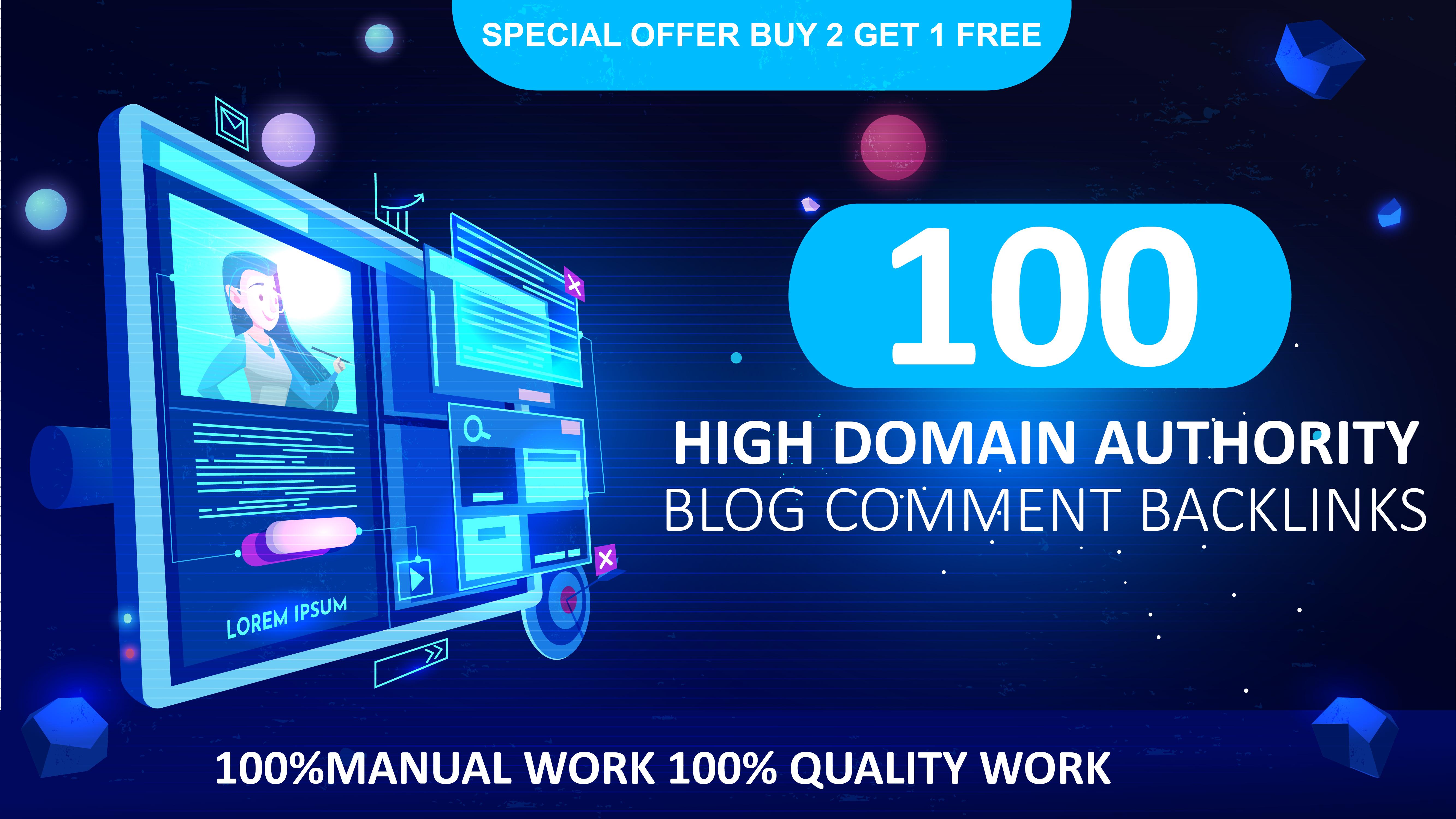 i will create 100 dofollow Domain Authority DA 30+Bac...