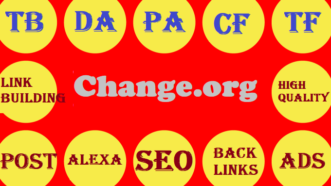 Written guest post on Change. org with a DA94 backlin...