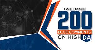 I will create high quality blog comments Backlinks