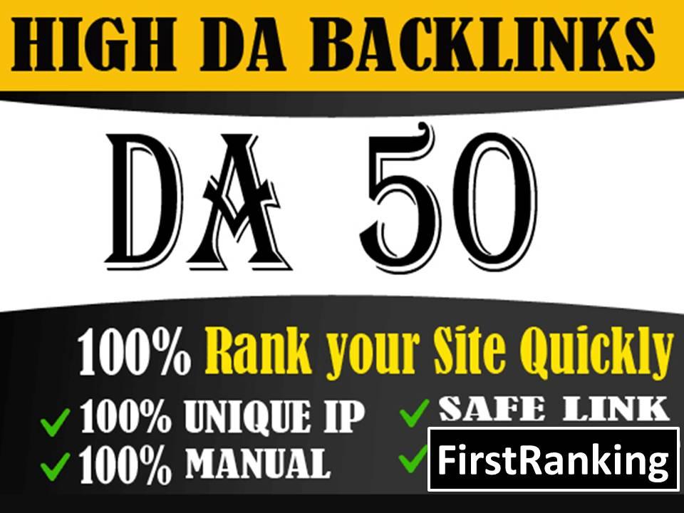 I will create 57 powerful high da dofollow backlinks ...