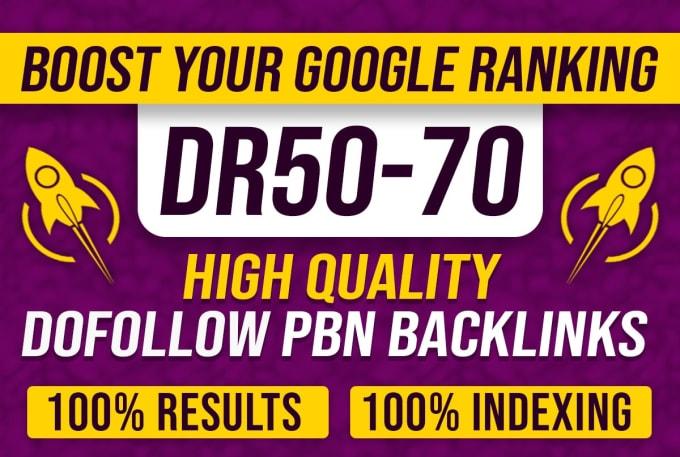 I will create high 15 DR 50 to 65 dofollow backlinks ...