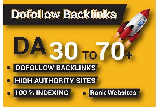 I will da70 high authority 20dofollow SEO backlinks l...