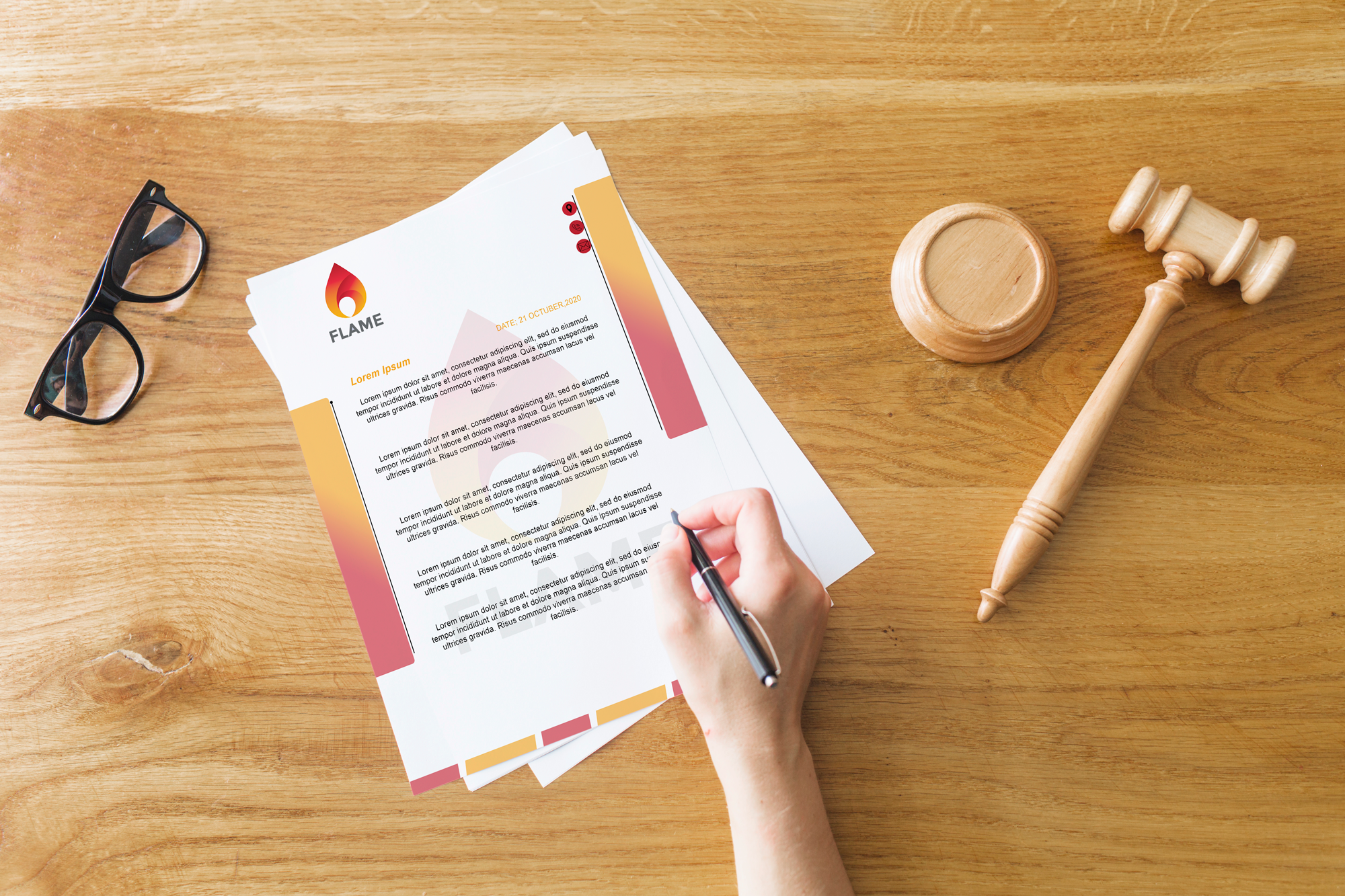 I will design creative letterhead in word format with...