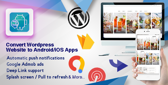 Get an Android and iOS App for your Wordpress Website...